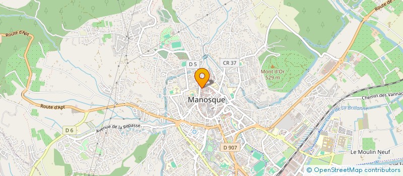localisation de l'entreprise RODRIGUEZ L ET LAUVERGNAT A à MANOSQUE