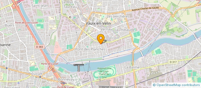 localisation de l'entreprise RODRIGUEZ SA à VAULX-EN-VELIN
