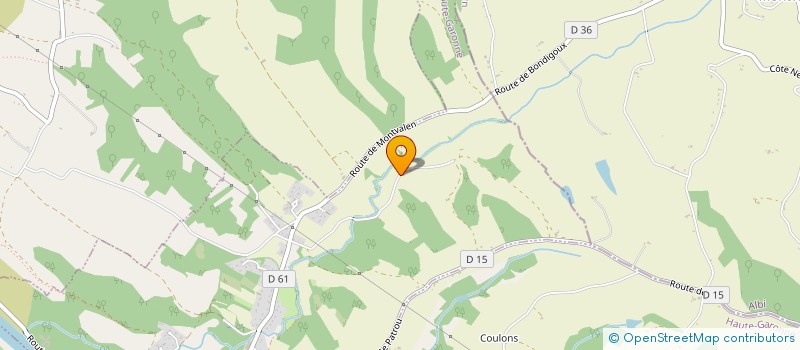 localisation de l'entreprise RODRIGUEZ TRAVAUX PUBLICS  BONDIGOUX