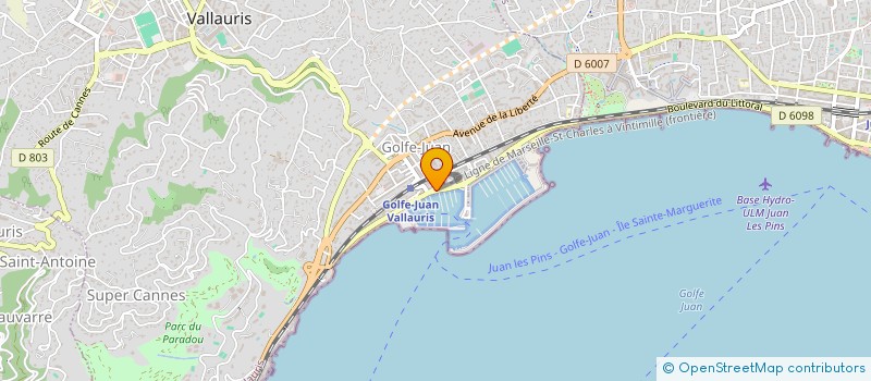 localisation de l'entreprise RODRIGUEZ YACHTS à VALLAURIS