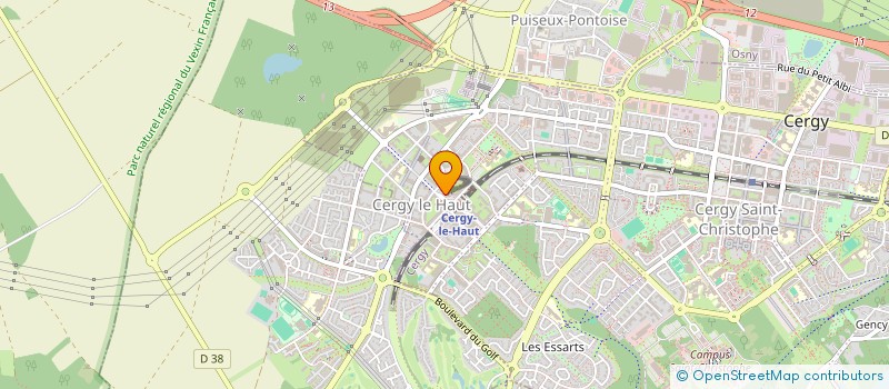 localisation de l'entreprise RODRINE à CERGY