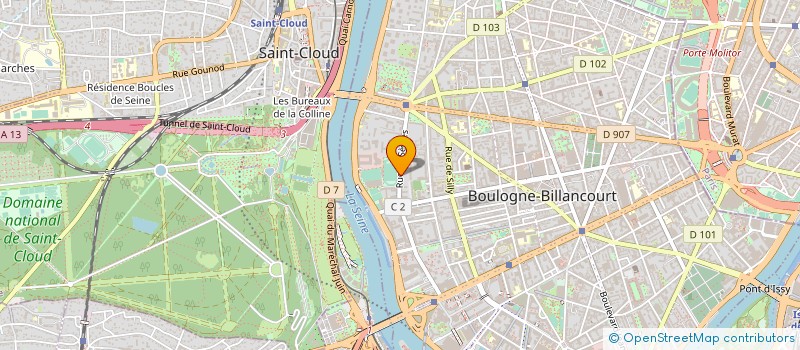 localisation de l'entreprise RODSAN à BOULOGNE-BILLANCOURT