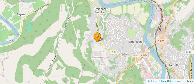 localisation de l'entreprise RODU  PRADINES