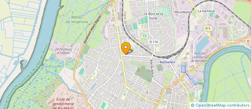 localisation de l'entreprise RODULINE  ROCHEFORT