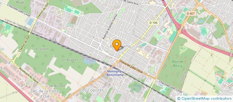 localisation de l'entreprise RODY  BEAUCHAMP