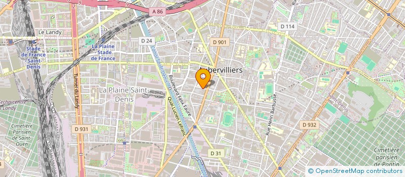 localisation de l'entreprise RODY à AUBERVILLIERS