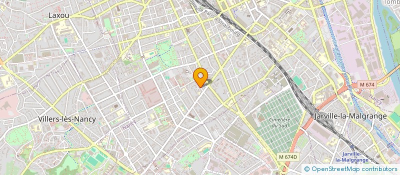 localisation de l'entreprise RODYA à NANCY