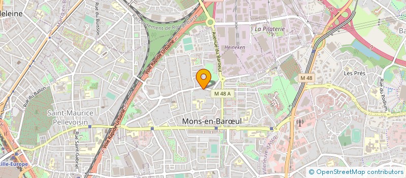 localisation de l'entreprise RODYN à MONS-EN-BARŒUL
