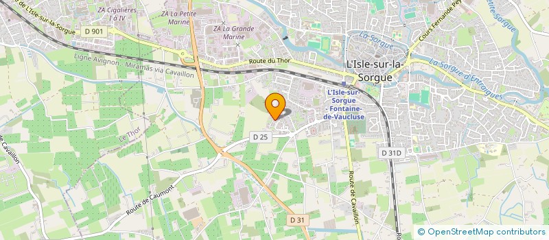 localisation de l'entreprise RODZINA  L'ISLE-SUR-LA-SORGUE