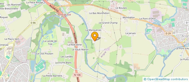 localisation de l'entreprise RODZINA  THORIGNE-FOUILLARD