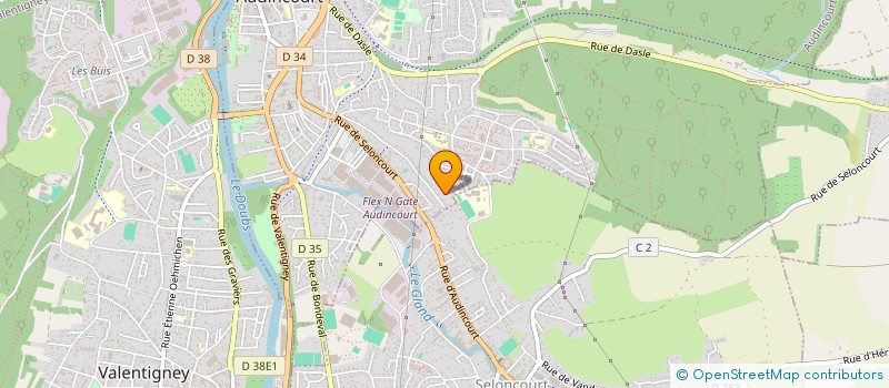 localisation de l'entreprise RODZINA  AUDINCOURT