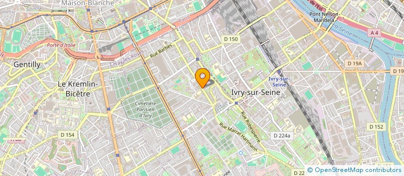 localisation de l'entreprise ROE TECH à IVRY-SUR-SEINE