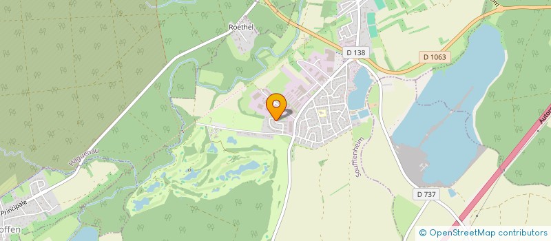 localisation de l'entreprise ROEHMANN  SOUFFLENHEIM