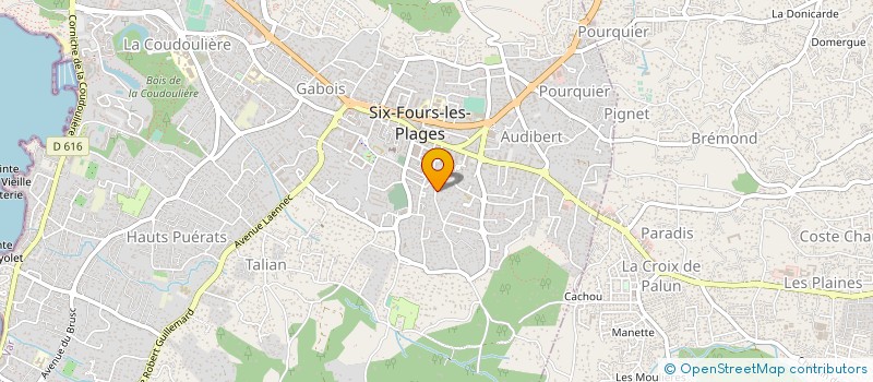 localisation de l'entreprise ROELLE à SIX-FOURS-LES-PLAGES