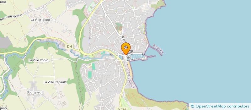 localisation de l'entreprise ROELLU  BINIC-ETABLES-SUR-MER