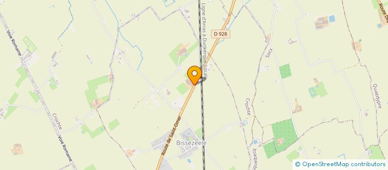 localisation de l'entreprise ROELS-DELASSUS  BISSEZEELE