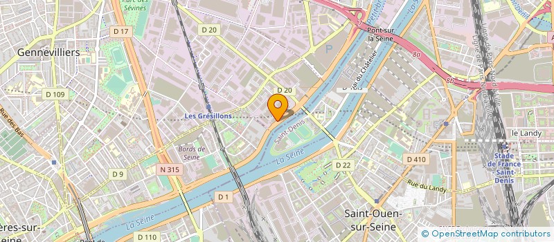 localisation de l'entreprise ROELS SA  GENNEVILLIERS