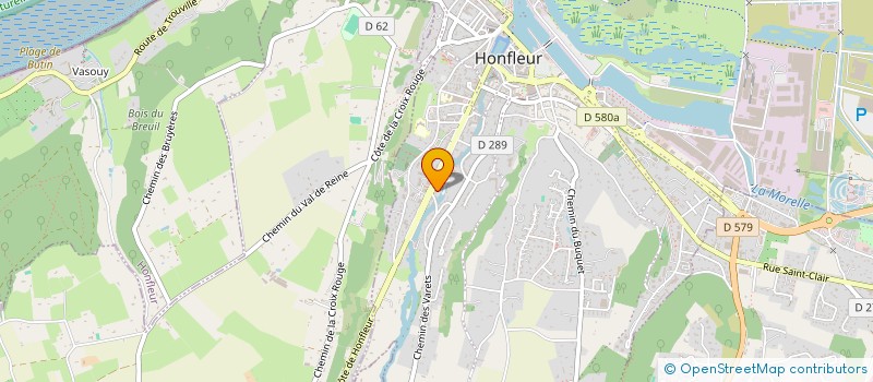 localisation de l'entreprise ROER à HONFLEUR