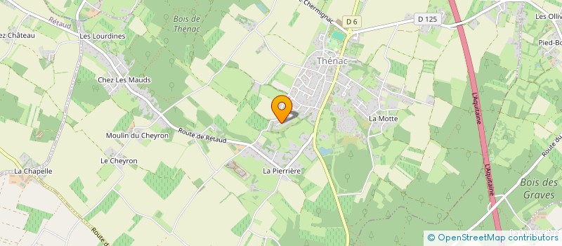 localisation de l'entreprise ROESER DESPIERRES DE LESTANG VIGNAND INDIVISION  THENAC