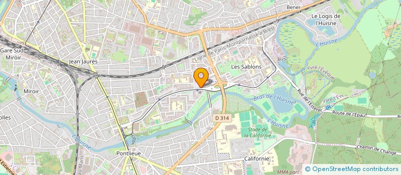 localisation de l'entreprise ROEZE 1  LE MANS