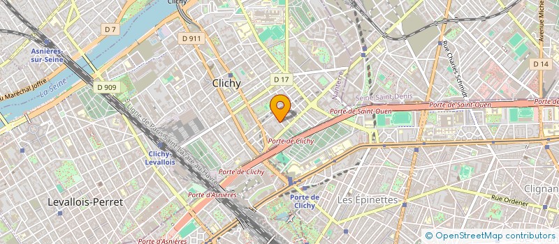 localisation de l'entreprise ROFFI ET BAILLARGEA S.A. à CLICHY