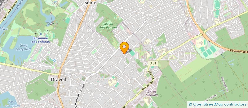 localisation de l'entreprise ROGA  DRAVEIL