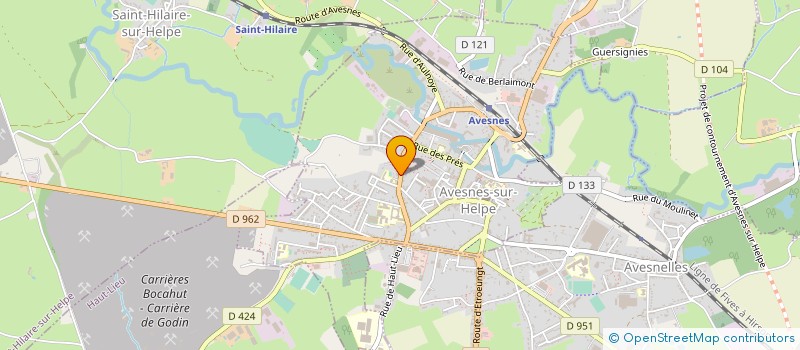localisation de l'entreprise ROGA CRECHE à AVESNES-SUR-HELPE