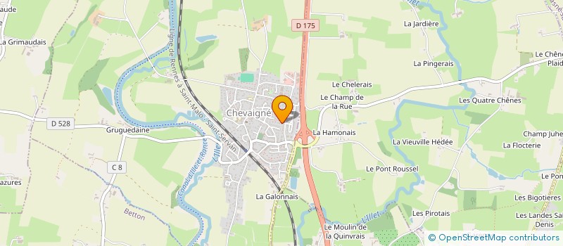 localisation de l'entreprise ROGALI  CHEVAIGNE