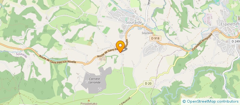 localisation de l'entreprise ROGALI  ESPELETTE