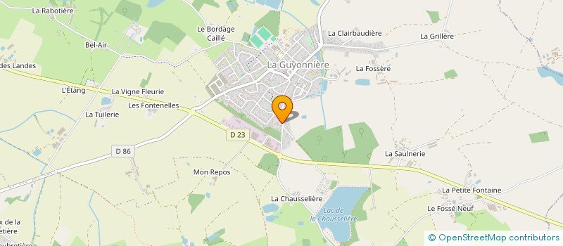 localisation de l'entreprise ROGAMI 87 à MONTAIGU-VENDEE