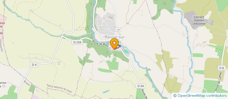 localisation de l'entreprise ROGAMO HUTIN  RAISSAC-SUR-LAMPY