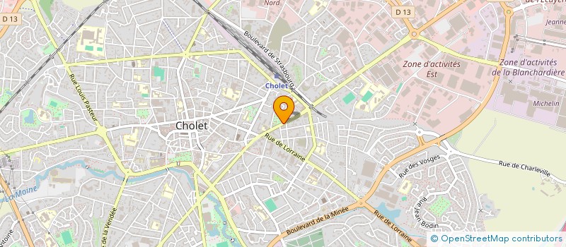 localisation de l'entreprise ROGAS à CHOLET