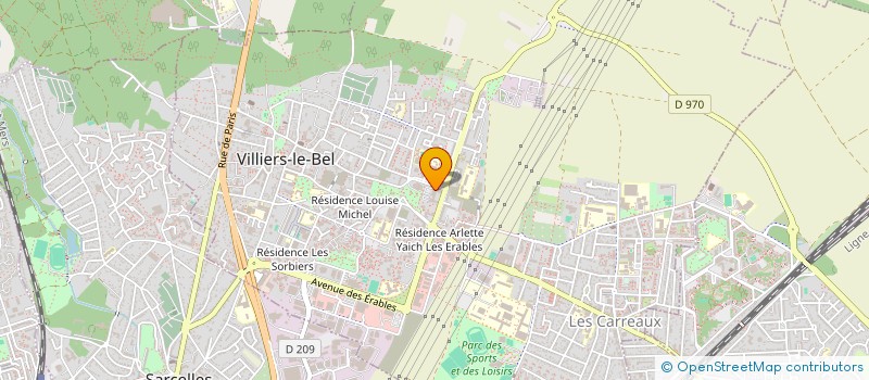 localisation de l'entreprise ROGBA TAXI  VILLIERS-LE-BEL