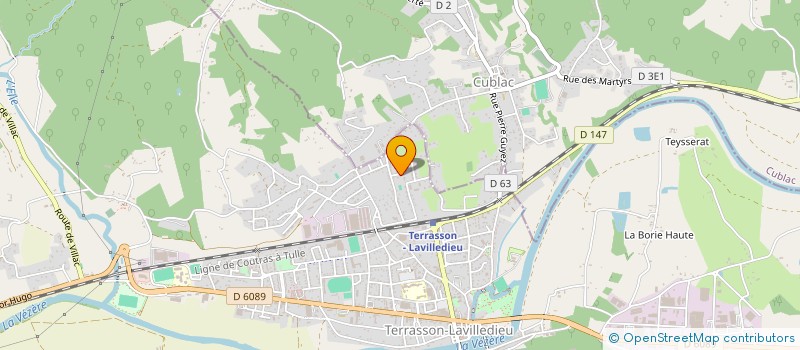 localisation de l'entreprise ROGEALBER  TERRASSON-LAVILLEDIEU