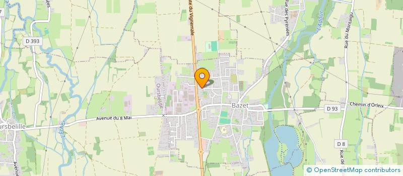 localisation de l'entreprise ROGEGA  BAZET