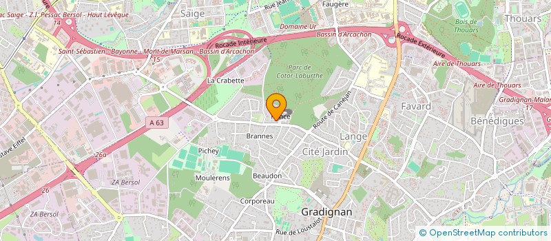 localisation de l'entreprise ROGEMA  GRADIGNAN