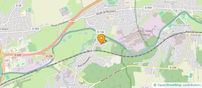 localisation de l'entreprise ROGEORE  ROUSIES