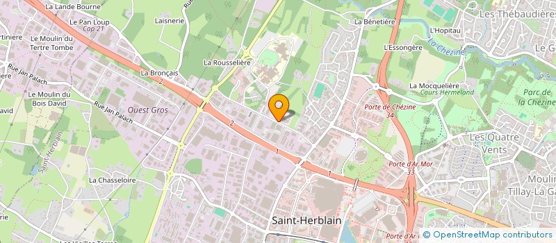 localisation de l'entreprise ROGER à SAINT-HERBLAIN