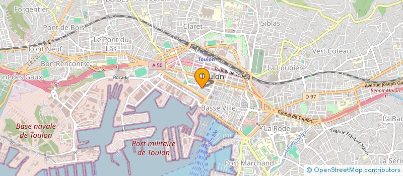 localisation de l'entreprise ROGER 89  TOULON