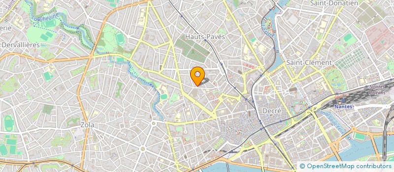 localisation de l'entreprise ROGER à NANTES