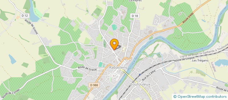 localisation de l'entreprise ROGER/BRETHENOU  RABASTENS