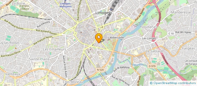 localisation de l'entreprise ROGER CHARLES INVEST à LIMOGES