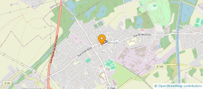 localisation de l'entreprise ROGER D  WINGLES