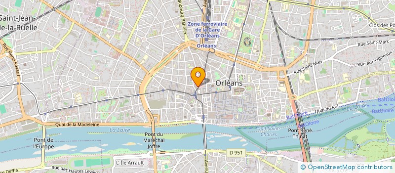 localisation de l'entreprise ROGER ET FILLE à ORLEANS