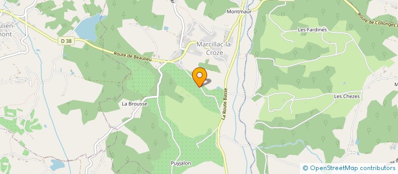 localisation de l'entreprise ROGER FAMILY GROUP  MARCILLAC-LA-CROZE