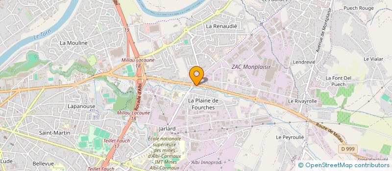 localisation de l'entreprise ROGER FERRIE ETS à ALBI