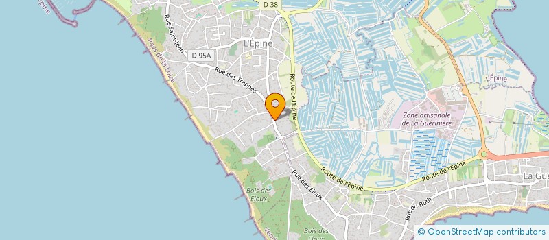 localisation de l'entreprise ROGER FRERES PEINTURE  L'EPINE