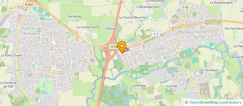localisation de l'entreprise ROGER IMMOBILIER  NOYAL-CHATILLON-SUR-SEICHE