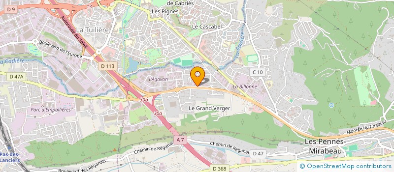 localisation de l'entreprise ROGER INVESTISSEMENT à LES PENNES-MIRABEAU