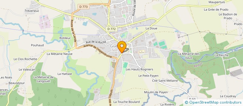 localisation de l'entreprise ROGER-MENARD IMMO  GUER